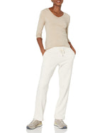 Amazon Essentials Women's Straight Leg Sweatpants with Drawstring for Women, Fleece