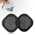 2 Pack Drain Hair Catcher Silicone Drain Cover Hair Stopper with Suction Cup for Shower Kitchen Bathroom Light Purple