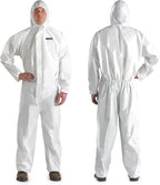 Hazmat suit, Disposable coveralls for Painting, Ideal Halloween Cosplay Hazmat Costume, White, Medium, 2