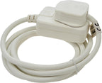 Brennenstuhl Extension Cable for home and office (2m cable for indoor use, with socket 13 A BS) white