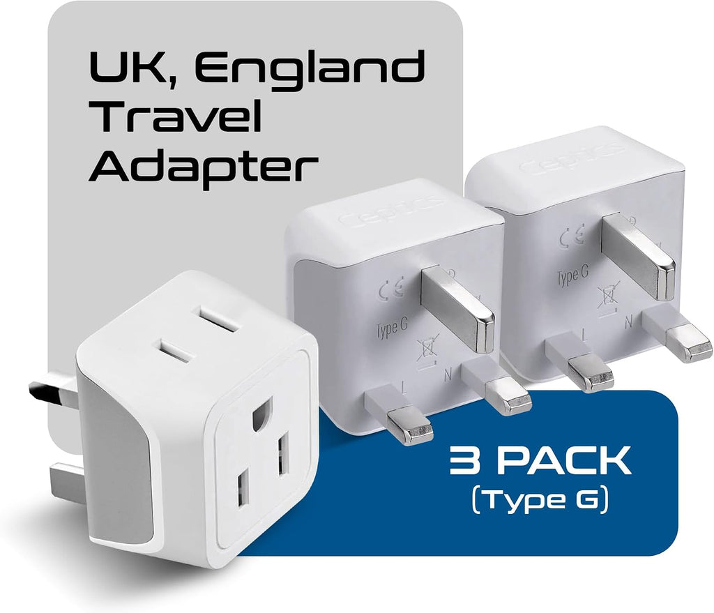 Ceptics 45W Universal Travel Adapter w/ 3 USB-A, 2 USB-C & Universal Input