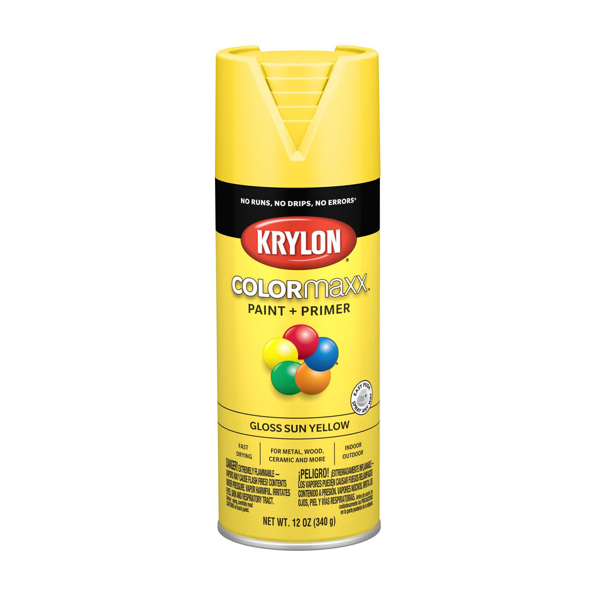 Krylon ColorMaxx 12 Oz. Gloss Spray Paint, Pumpkin Orange - 1 Each