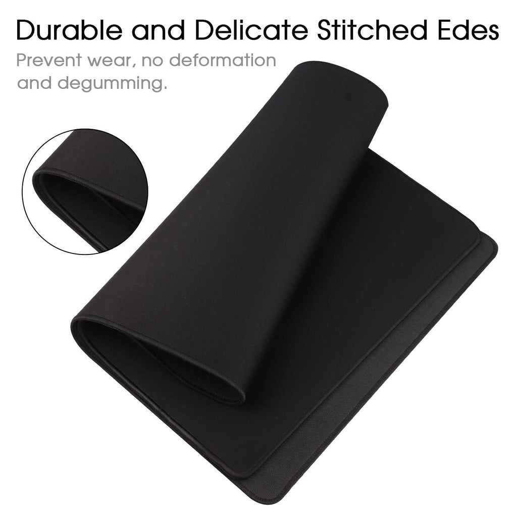 Gaming Mouse Mat/Large Mouse Pad 900 x 400 x 3mm / XXL mouse pad/large size | improved precision and speed | rubber base for stable grip on smooth surfaces | non-slip (90x40 Black)