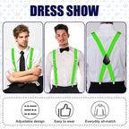 Aomig Mens Braces, Mens Suspenders with Strong Metal Clips, 3.5cm Wide Heavy Duty Suspenders for Men Women Business Wedding Casual