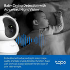 Tapo TC70 Full HD Pan/Tilt Indoor Security Camera Pet Camera House Security