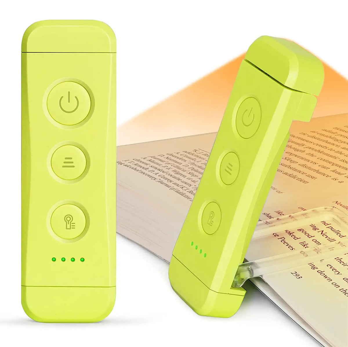 Glocusent USB Rechargeable Book Light, Portable Clip-on LED Reading Light