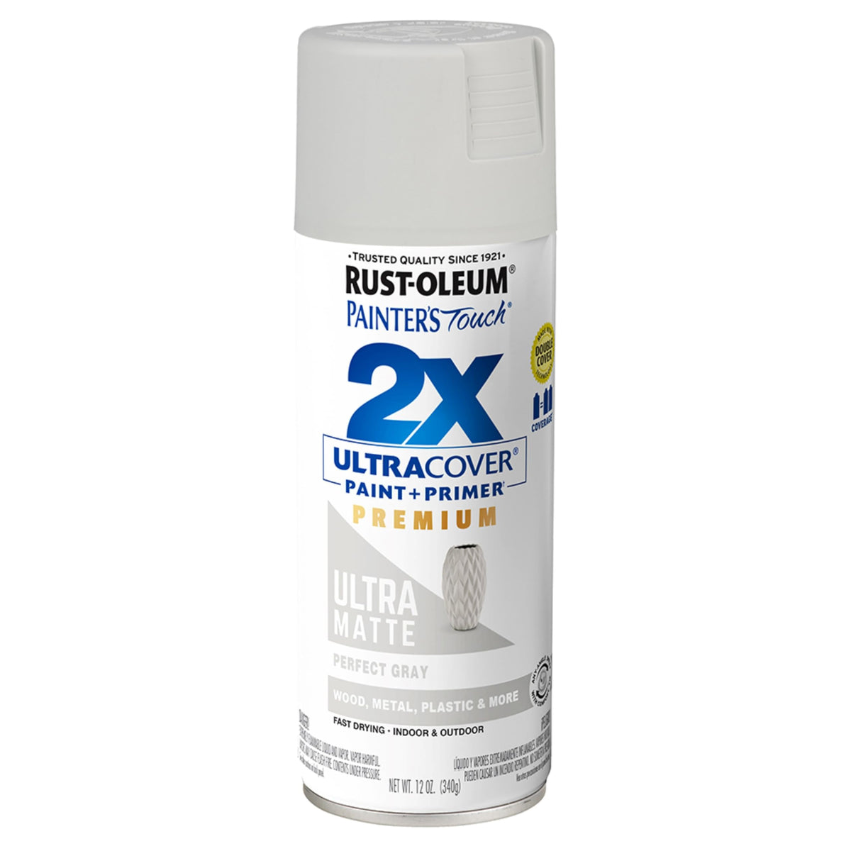 Rust-Oleum 334023-6PK Painter's Touch 2X Ultra Cover Spray Paint, 12 oz, Gloss Almond, 6 Pack