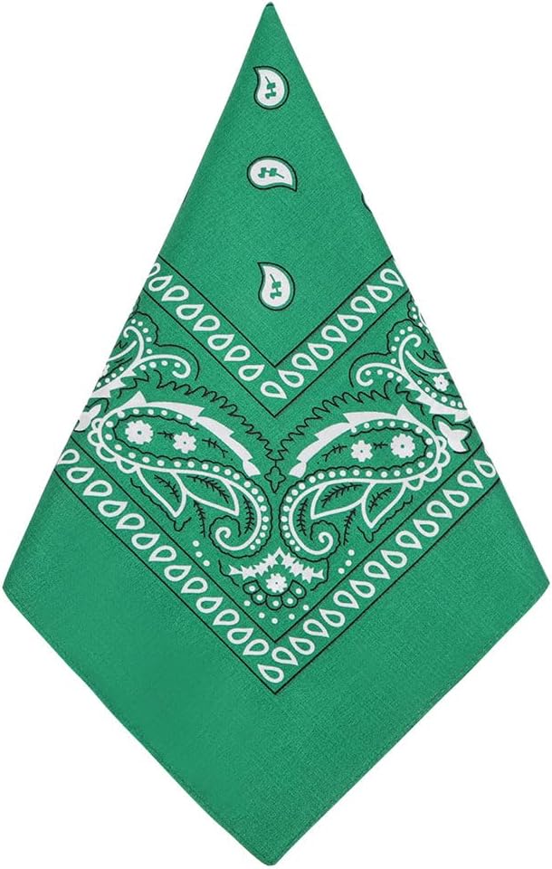 Aomig Bandana Head Scarf for Men and Women, Stylish Cowboy Headband Handkerchief, Multi-purpose Hair Scarf Paisley Print Unisex Headwraps, Bib Party Face Covering Headwear for Motorcycling
