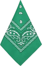 Aomig Bandana Head Scarf for Men and Women, Stylish Cowboy Headband Handkerchief, Multi-purpose Hair Scarf Paisley Print Unisex Headwraps, Bib Party Face Covering Headwear for Motorcycling