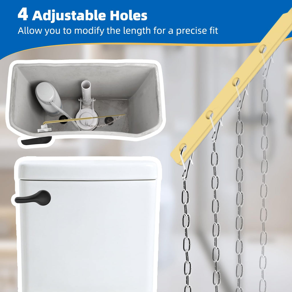 Hibbent Universal Metal Front Mount Toilet Handle Replacement Kit