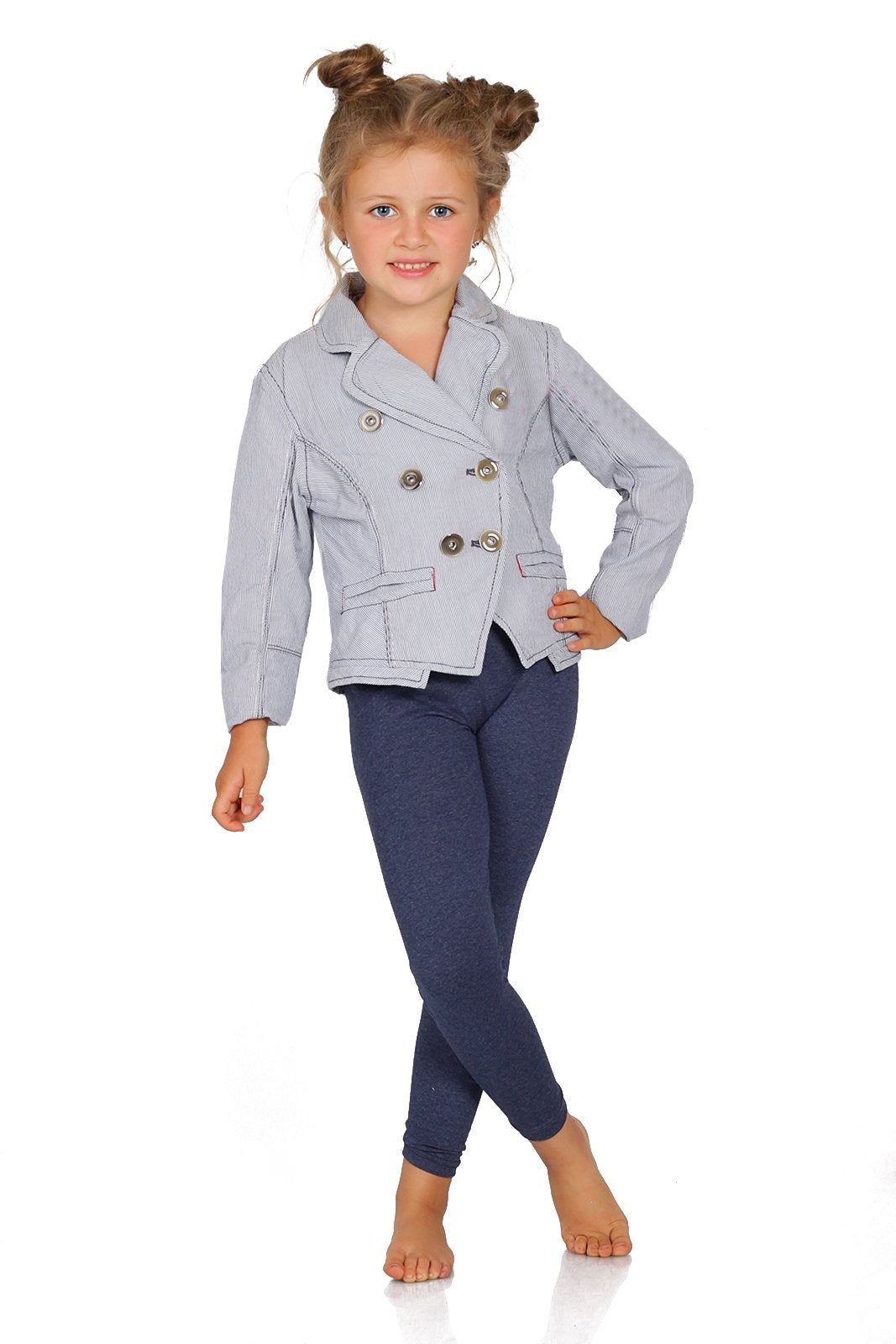 FUTURO FASHION Girls Children Full Length Plain Cotton Leggings Cycling Casual Wear Infant Trousers Leggings Solid Tights Pants for Kids
