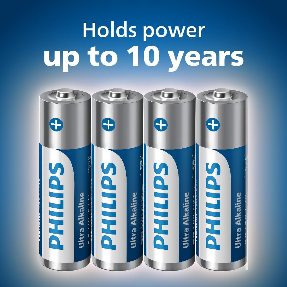 Philips Ultra Alkaline AA/AAA Batteries Combo - Versatile for All Devices, Pack of 40