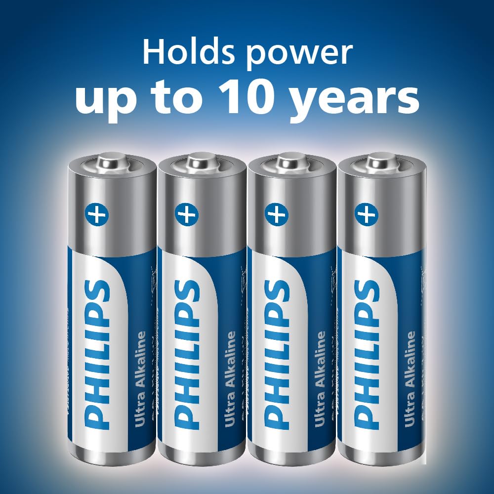 Philips Ultra Alkaline AA/AAA Batteries Combo - Versatile for All Devices, Pack of 40