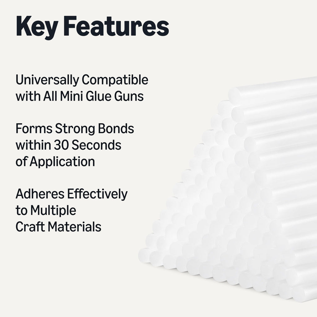 Amazon Basics Hot Glue Gun Kit with 30 Glue Sticks, 20w
