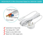 TV power cable 3M, 2 Pin Mains Power Lead Fig Figure 8 UK Power Cable, IEC320C7 to BS 1363 C7 Figure 8 Power Lead compatible with Samsung LG Philips Toshiba TV/Printer/PS4/PS3/PS5…