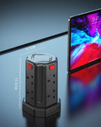 Tower Extension Lead 3M, 8 AC Outlets and 4 USB Ports Extension Tower