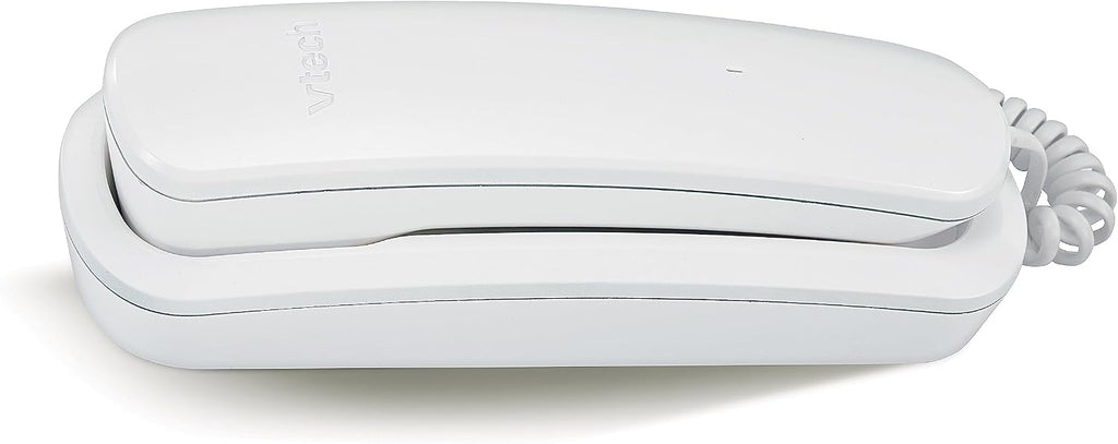 VTech CD1100 Trimstyle Corded Home Phone.No AC Power Required,Landline Phone with last number redial key,ringer control,receiver volume control,recall key,hearing aid compatible,table&wall mountable