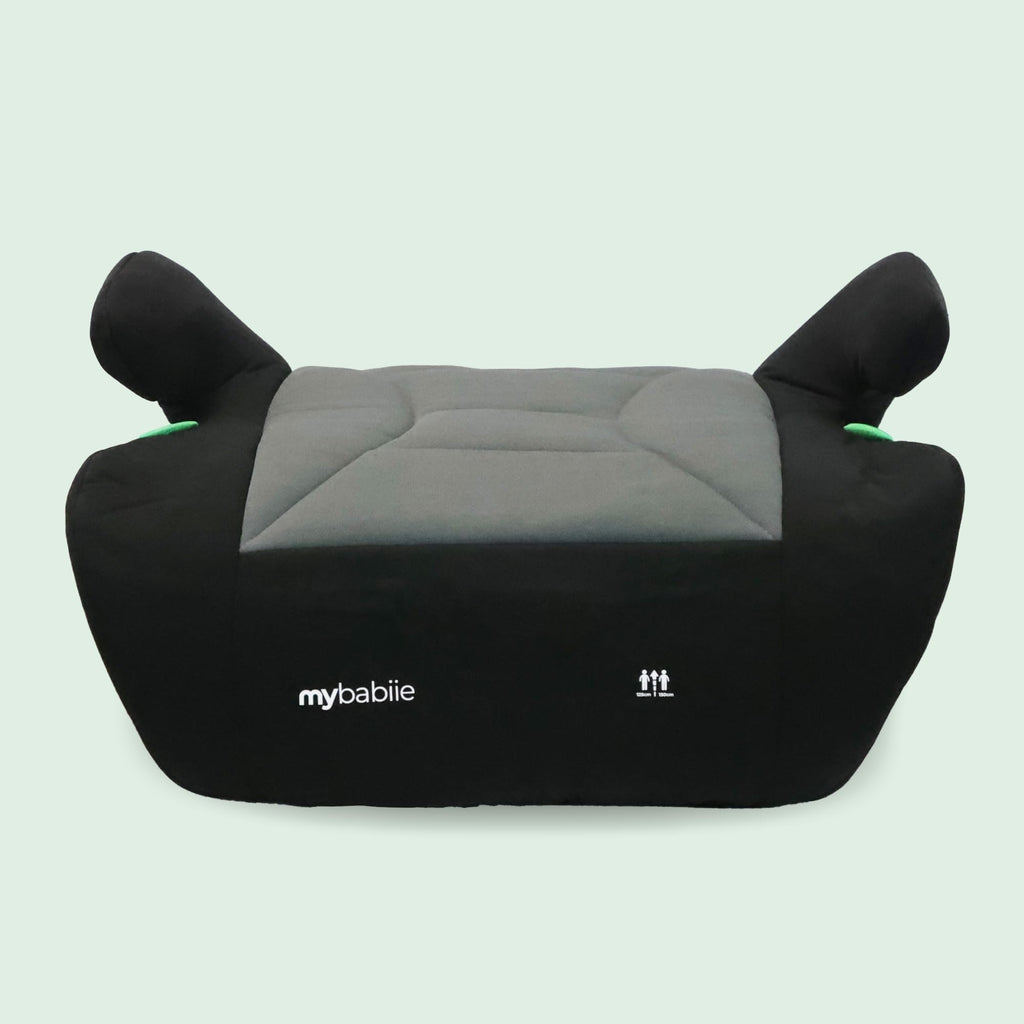 My Babiie MBCSB10 Booster Car Seat - Lightweight at 1kg, Approx. 6-12 Years (125-150cm, 22-36kg), R129, i-Size Backless Child Car Seat, Group 3, Compact, Portable, Ideal for Travel - Black