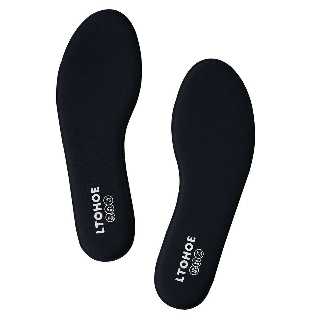 Memory Foam Insoles for Men and Women, Cushioned Shoe Insoles for Running Shoes, Trainers, Work Boots and Walking Shoes, Shock Absorbing Foot Pain Relief Comfort Inner Soles UK Size 3 to 12