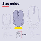 Trust Nito Ergonomic Wireless Mouse with Thumb Rest, 6 Buttons