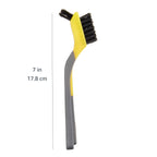 Amazon Basics Wire Brush for Rust Removal, Soft Grip, Black and Yellow