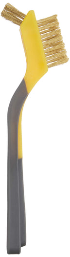 Amazon Basics Wire Brush for Rust Removal, Soft Grip, Black and Yellow