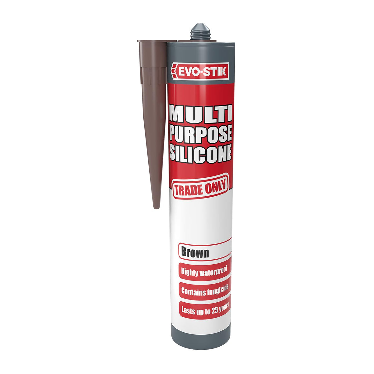 EVO-STIK Multipurpose Silicone Sealant White - Waterproof & Mould Resistant