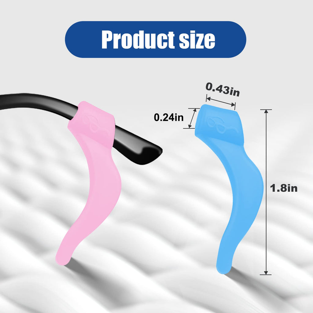 SMARTTOP Eyeglass Ear Grip-20 Pairs eye glasses ear grippers Anti-slip holders for ears,Silicone Ear Hook,glasses ear grip Retainer for Sports Glass Sunglasses Reading