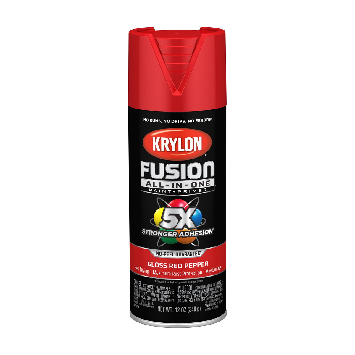 Krylon Fusion All-In-One, Metallic, Black Stainless Steel, 12 oz