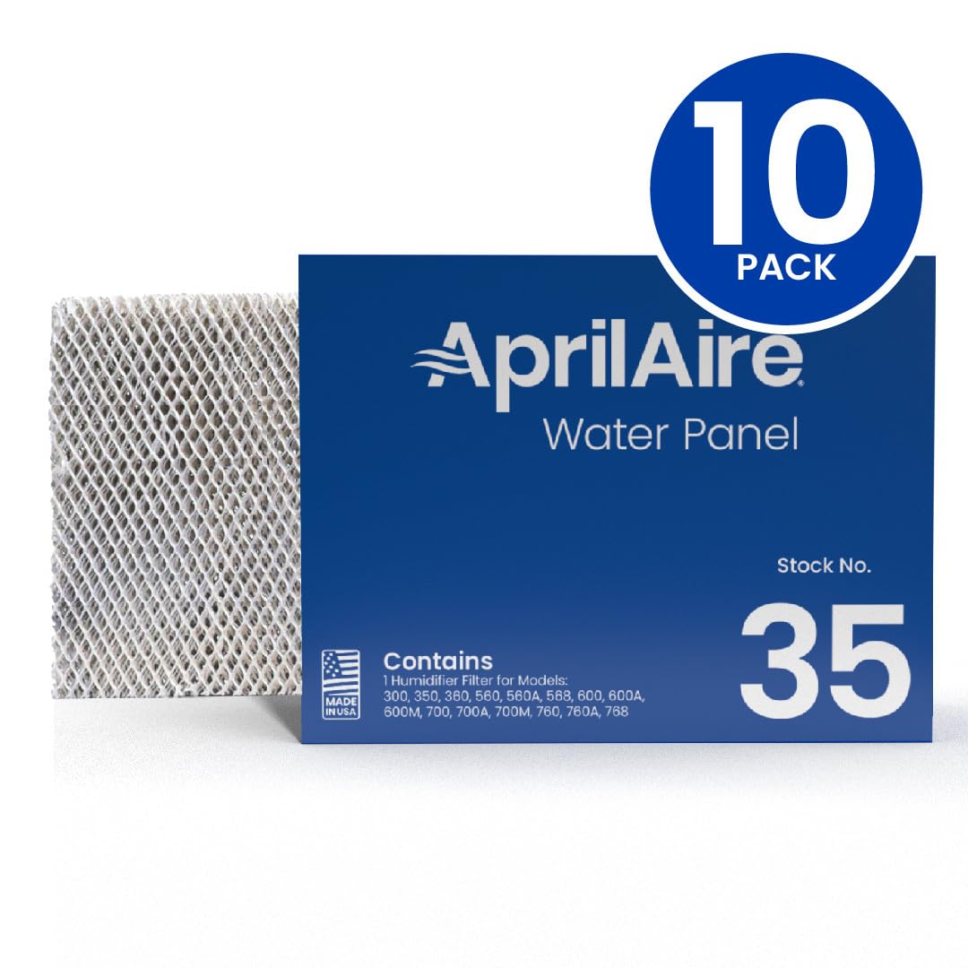 AprilAire 35 Water Panel Humidifier Filter Replacement for AprilAire Whole-House Humidifier Models 300, 350, 360, 560, 560A, 568, 600, 600A, 600M, 700, 700A, 700M, 760, 760A, 768 (Pack of 2)