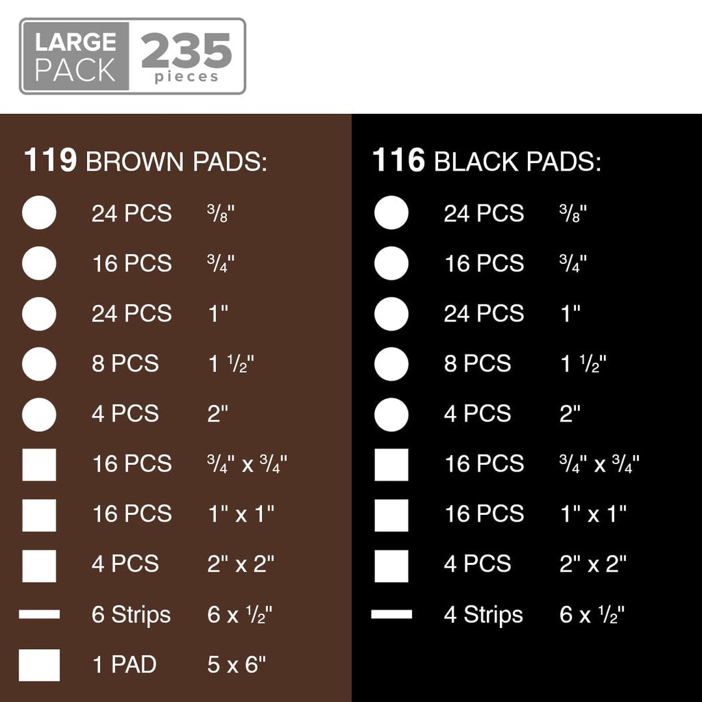 Felt Furniture Pads X-PROTECTOR 133 PCS Premium Furniture Pads - Felt Pads