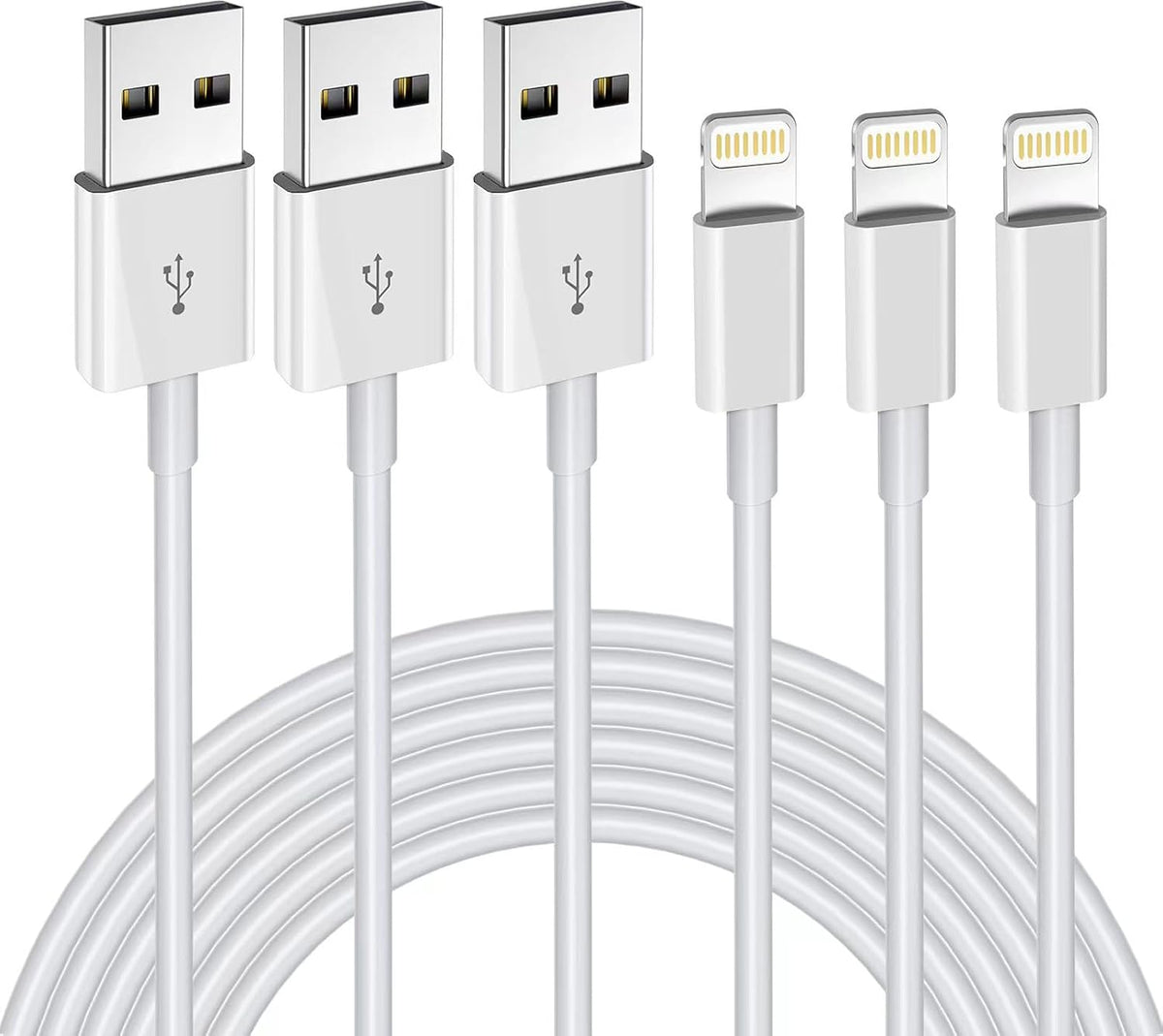 iPhone Charger Cable 3Pack 1.8M MFi Certified Fast Charging Lightning Cable