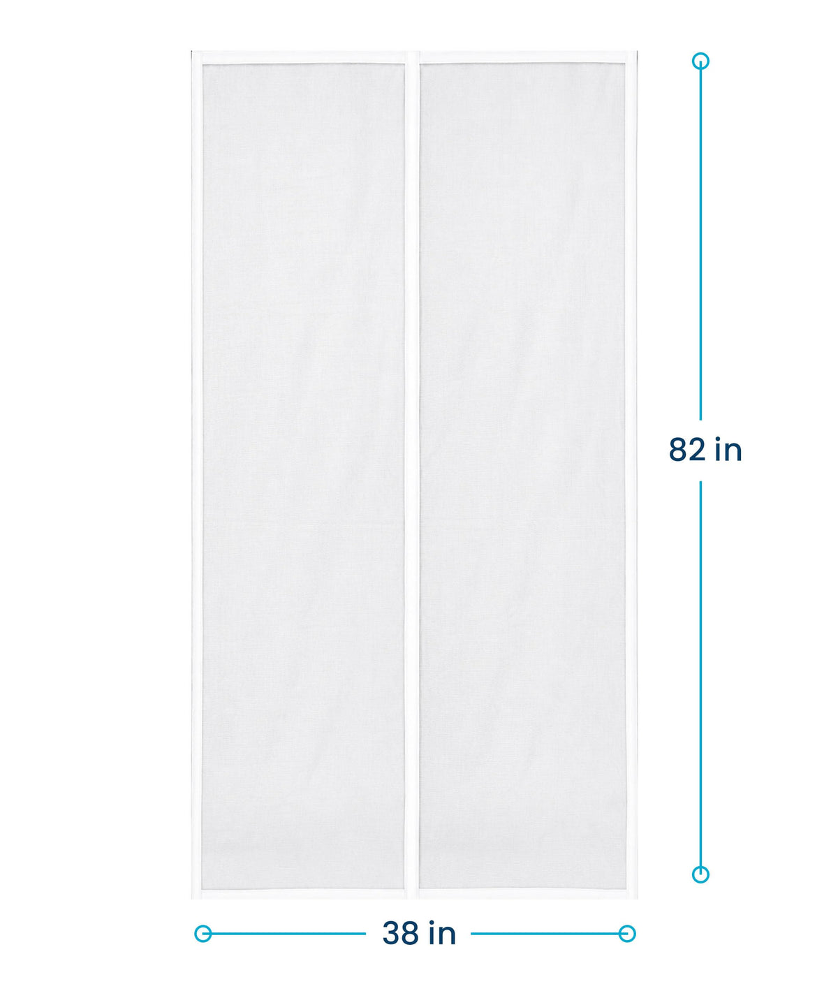 Flux Phenom Magnetic Screen Door - Bugs Out, Breeze in - 9min Install Auto-Sealing Heavy Duty Double Stitched Mesh, 52 Magnets, Hands Free Sliding & Patio Doors Net, Pet & Kid Friendly, 38 x 82 Inch