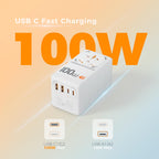 TESSAN Universal Travel Adapter Worldwide with 2 USB C and 2 USB A Ports