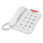 Vtech SA3100 Corded Senior Phone for Elderly with High-Contrast Large Buttons,Multilingual Talking Digits,Visual Ringer,Speed Dial,Speakerphone,No AC Power,Earpiece and Speakerphone Volume Control