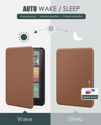 MoKo Case for 7" Kindle Paperwhite 12th Gen&Colorsoft 2024, Agave Green