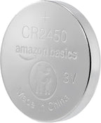 Amazon Basics 6-Pack CR2450 Lithium Coin Cell Battery, 3 V, Long-Lasting Power, Mercury-Free, Child-Safe Package (Use Scissors to Open)