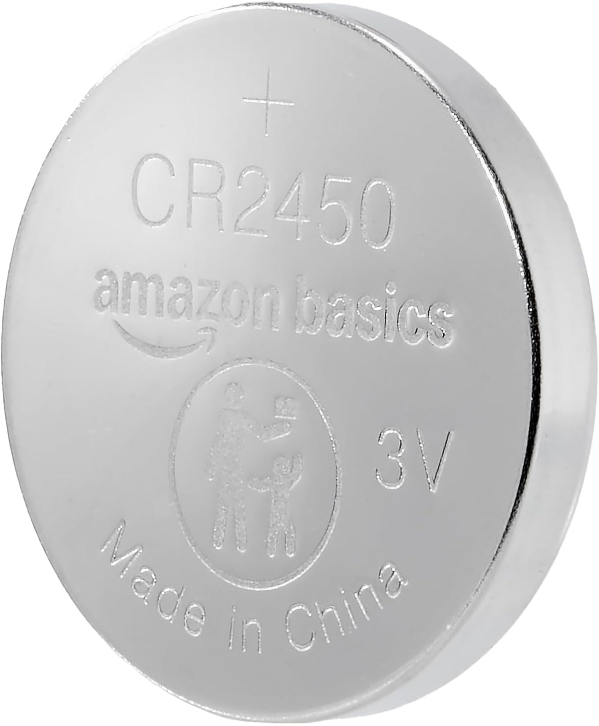 Amazon Basics 6-Pack CR2450 Lithium Coin Cell Battery, 3 V, Long-Lasting Power, Mercury-Free, Child-Safe Package (Use Scissors to Open)