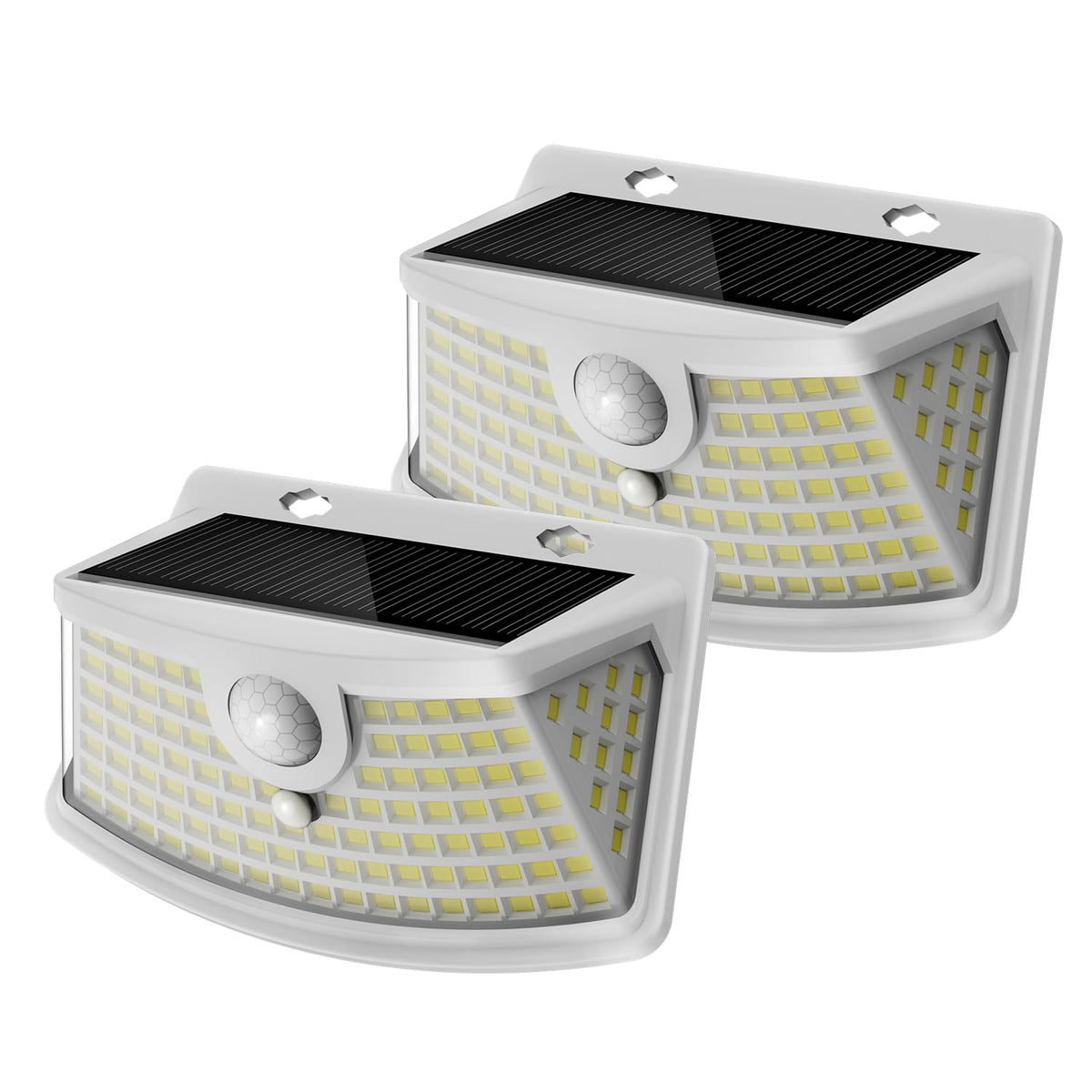 Aootek Solar Motion Sensor Lights Outdoor 120 LEDs, Black, 6 Pack