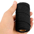 jijAcraft 50M White Cotton String: 2MM Cooking String for DIY Crafts