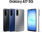 Samsung Galaxy A17 5G, AI Smartphone, Slim 7.5mm Frame, Large Screen, 50MP Camera, 128GB Storage, 4GB Memory, 5000 mAh Battery, Black, 3 Year Extended Warranty (UK Version)