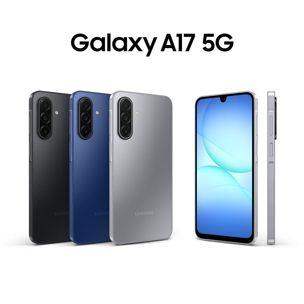 Samsung Galaxy A17 5G, AI Smartphone, Slim 7.5mm Frame, Large Screen, 50MP Camera, 128GB Storage, 4GB Memory, 5000 mAh Battery, Black, 3 Year Extended Warranty (UK Version)