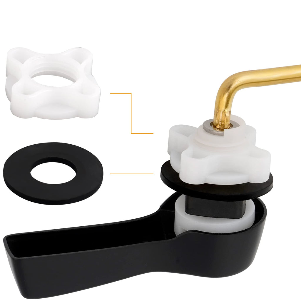 Hibbent Universal Metal Front Mount Toilet Handle Replacement Kit