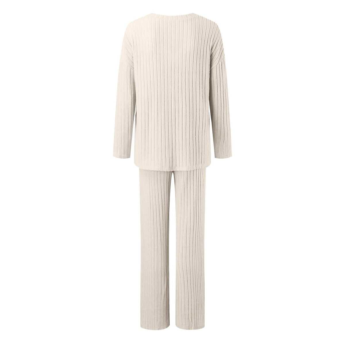 Lounge Wear Sets For Women Uk, Womens Pyjamas Set Long, Ladies Ribbed Loungewear Knit Outfits Womens Tracksuits 2 Piece Set V Neck Casual Casual Homewear