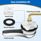 Hibbent Universal Metal Front Mount Toilet Handle Replacement Kit