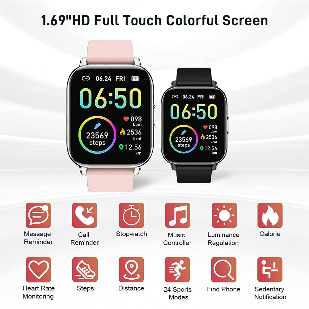 Motast Smart Watch, Fitness Tracker 1.69'' HD for Men Women