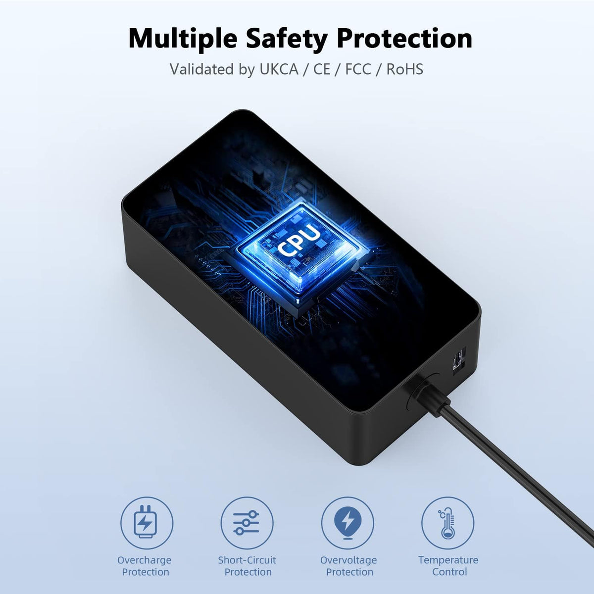 65W Laptop Charger Compatible with Microsoft Surface Pro Laptop Book Go