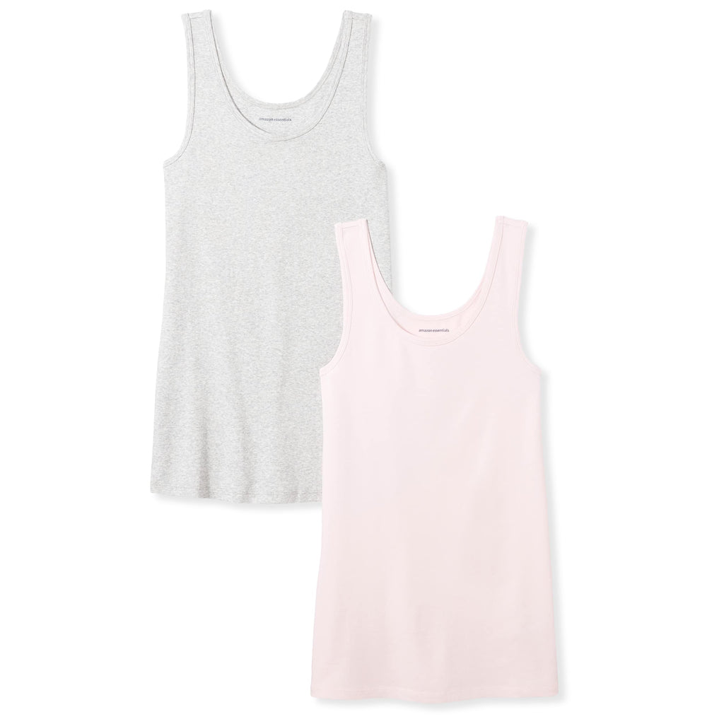 Amazon Essentials Women's Slim-Fit Vest, Pack of 2