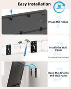 HOME VISION Heavy Duty Fixed TV Wall Bracket for 32-86 Inch Flat Screens