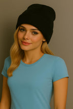 Beanie Hat Plain Soft Comfortable Casual for Men Women Warm Knitted Winter Woolly Skully Ski Headwear Stretchy Thermal Unisex Cap Perfect for Daily Wear Outdoor Sports and Hiking